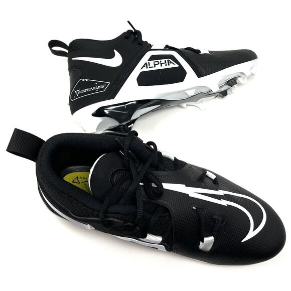 Nike Alpha Menace Pro 3 Mid Football Cleats Mens Black Size 12 CT6649-001 main image 6